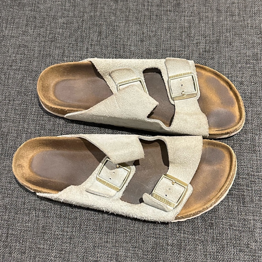 Birkenstock Baby Blue Suede Arizona Sandals